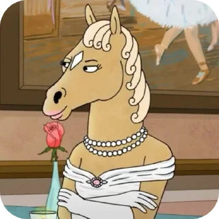 😌 emoji BoJack HorseMan :: @fuck>off Telegram sticker 23 of 60