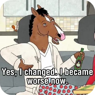 🔥 emoji BoJack HorseMan :: @fuck>off Telegram sticker 16 of 60