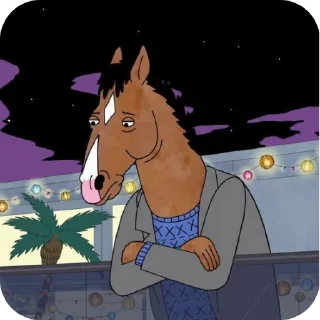 Sticker from BoJack HorseMan :: @fuck>off