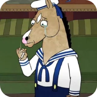 🚬 emoji BoJack HorseMan :: @fuck>off Telegram sticker 20 of 60