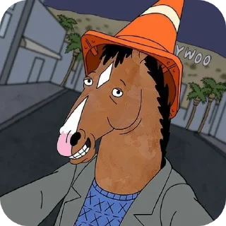 🥰 emoji BoJack HorseMan :: @fuck>off Telegram sticker 14 of 60