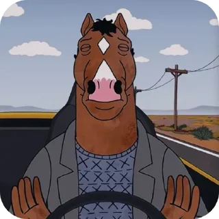 😩 emoji BoJack HorseMan :: @fuck>off Telegram sticker 7 of 60