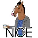 👍 emoji bojack Telegram sticker 8 of 23