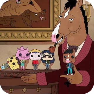 😏 emoji BoJack HorseMan :: @fuck>off Telegram sticker 12 of 60
