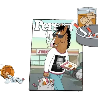 Sticker from BoJack Horseman