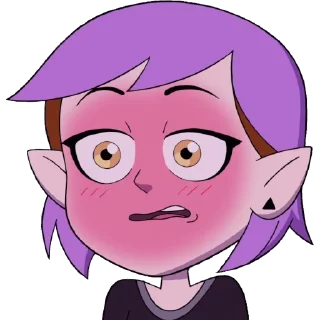 🥴 emoji Amity — Owl House Telegram sticker 7 of 13
