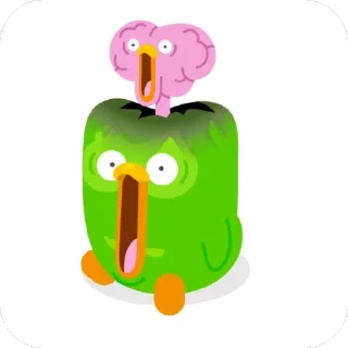 Sticker from duolingo 🦉