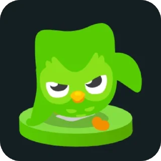 😎 emoji Duolingo (by: @hd_kanon) Telegram sticker 5 of 54