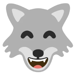 Sticker from Android wolf
