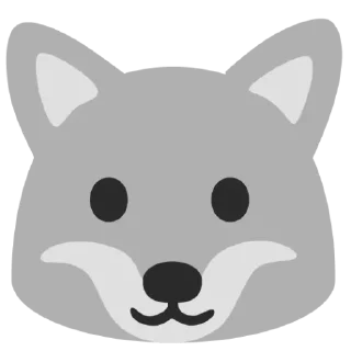 Sticker from Android wolf