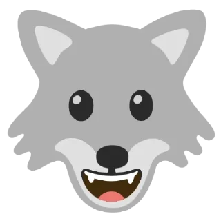 Sticker from Android wolf