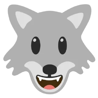 Sticker from Android wolf