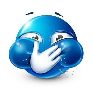 🌟 emoji Синие фейсы Telegram sticker 9 of 49