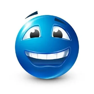 😀 emoji Синие фейсы Telegram sticker 8 of 49