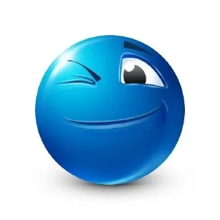 😉 emoji Синие фейсы Telegram sticker 12 of 49
