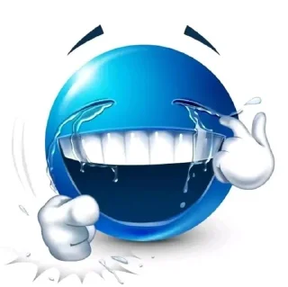 🤣 emoji Синие фейсы Telegram sticker 10 of 49
