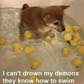 🦆 emoji depression Telegram sticker 23 of 75