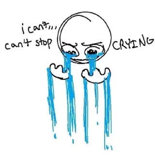 😢 emoji depression Telegram sticker 11 of 75
