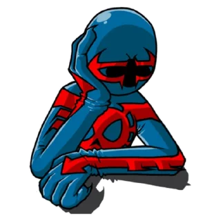 😞 emoji @spidey2099ofc Telegram sticker 22 of 39