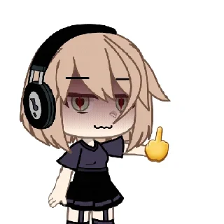 🖕 emoji I love you Telegram sticker 16 of 65