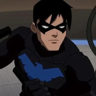 😑 emoji Nightwing be Evloevvv Telegram sticker 9 of 15