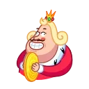 😬 emoji King Telegram sticker 17 of 21