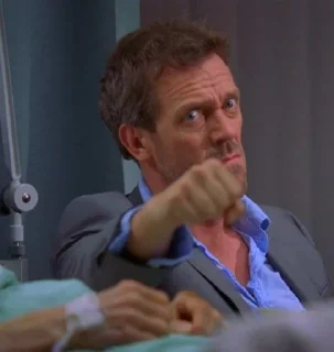 👊 emoji Dr. House Telegram sticker 12 of 26