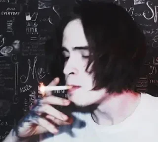 😶 emoji От Женечки прилетело 🖤 Telegram sticker 6 of 120