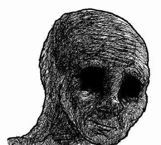😰 emoji москалик у пакетику Telegram sticker 6 of 50