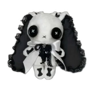 🐇 emoji gothic. Telegram sticker 19 of 76