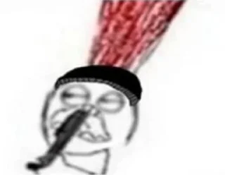Sticker from Shit of post