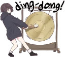 🔨 emoji Menhera little girl. ENG :: @line_stickers Telegram sticker 4 of 80