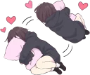 ❤️ emoji Menhera little girl. ENG :: @line_stickers Telegram sticker 11 of 80