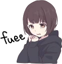😢 emoji Menhera little girl. ENG :: @line_stickers Telegram sticker 24 of 80
