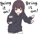 😏 emoji Menhera little girl. ENG :: @line_stickers Telegram sticker 18 of 80
