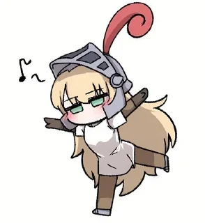 Sticker from Guardian tales - knight