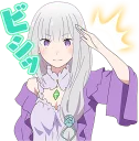 Sticker from EMT! Emilia's Seriously an Angel :: @line_stickers
