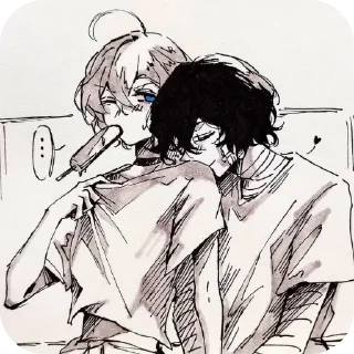 😏 emoji Chuuya Telegram sticker 21 of 69