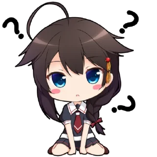 ❓ emoji Chibi Telegram sticker 17 of 31