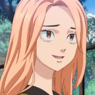 😀 emoji cтики с тм→ @kurisanko Yuzuha Shiba Tokyo revengers Telegram sticker 8 of 56