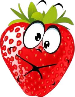 🤐 emoji Strawberries Telegram sticker 8 of 25