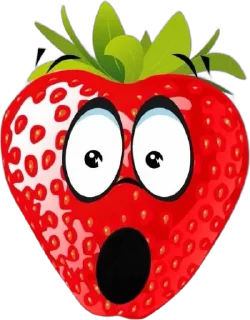 😱 emoji Strawberries Telegram sticker 6 of 25