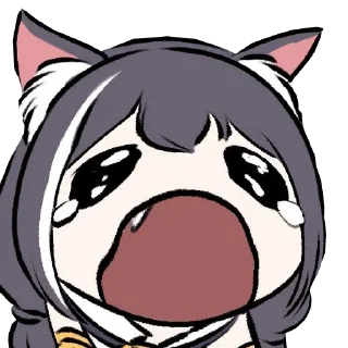 😩 emoji キャル/Kyaru Telegram sticker 6 of 13