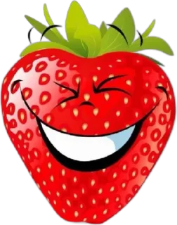😁 emoji Strawberries Telegram sticker 7 of 25