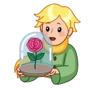 🌹 emoji The Little Prince Telegram sticker 17 of 22