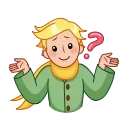 🤷‍♀️ emoji The Little Prince Telegram sticker 14 of 22