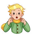 😓 emoji The Little Prince Telegram sticker 11 of 22