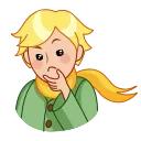 🤔 emoji The Little Prince Telegram sticker 12 of 22
