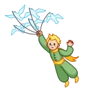 👋 emoji The Little Prince Telegram sticker 5 of 22