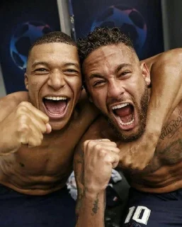 Sticker from neymar&mbappe